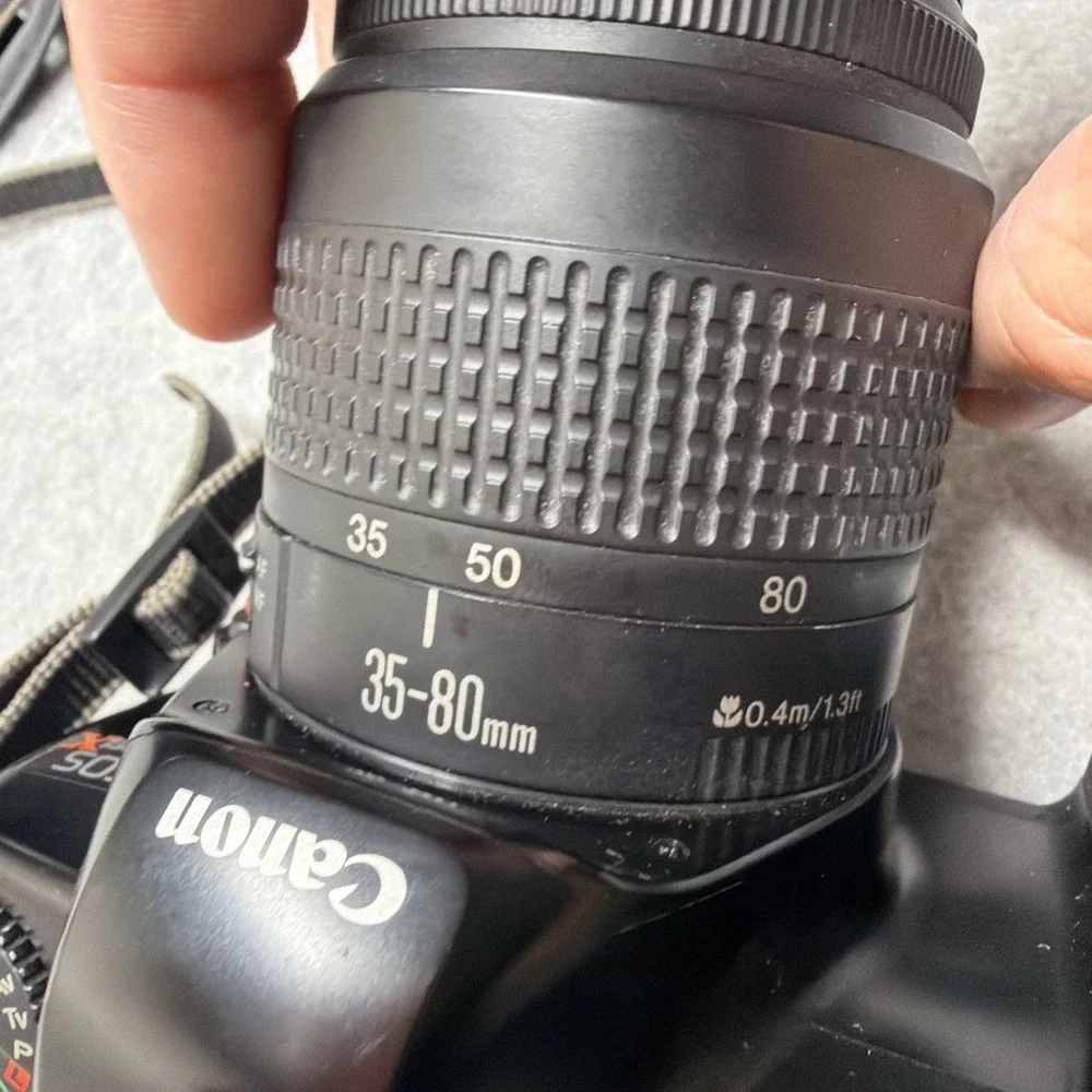 Canon EOS Rebel X EF X 35-80 mm 1.4-5.6 With Flash & Film Tested READ